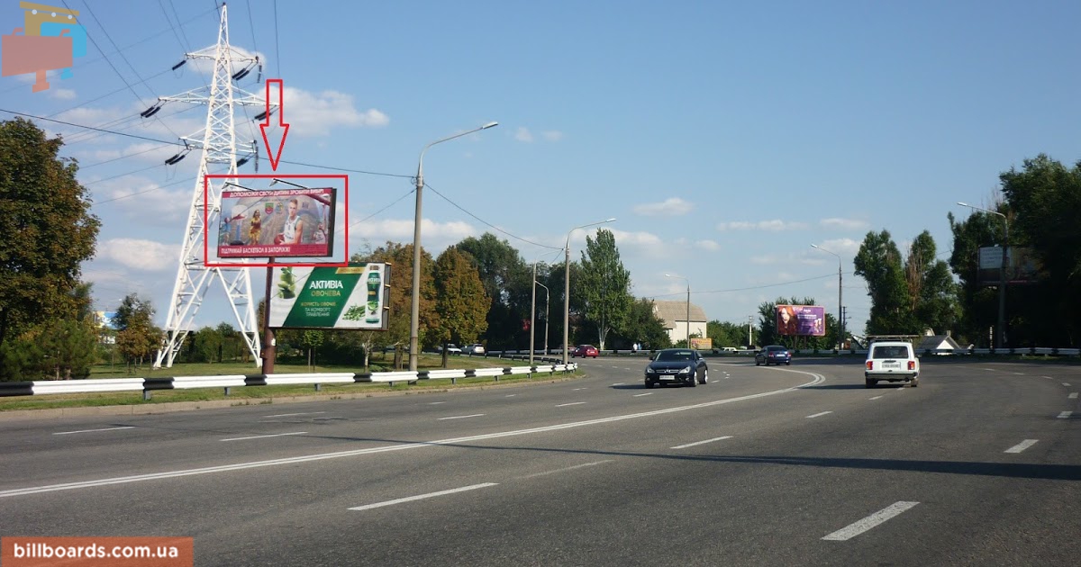 Billboard Zaporizhzhya,  Stefanova-avtomobil'nyj pereezd (VERH)