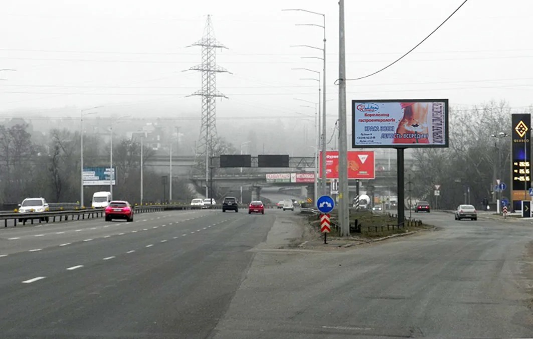Scrolller, scroll Kyiv,  Stolicne s/Vidubici (AZS Glusko)/Pivdennij mist - na Poctovu pl. (A1) SKROLLER