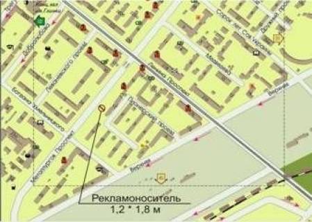 Ситилайт B в Запорожье, 1.8x1.2  пр. Металлургов № 3 схема