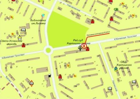 Билборд A в Запорожье, 3x6  просп. Юбилейный 33 схема