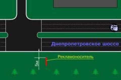Prismatron, Prism A in Zaporizhzhya, 3x6  av.Lenina-st.Kirova - 222605 scheme