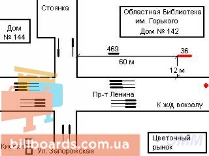 Призма  в Запорожье ул. Иванова -  ул. 8 Марта - 110219 схема