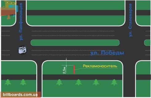 Призматрон, Призма  у Запоріжжі бул. Винтера - ул. Плотинная - 110222 схема