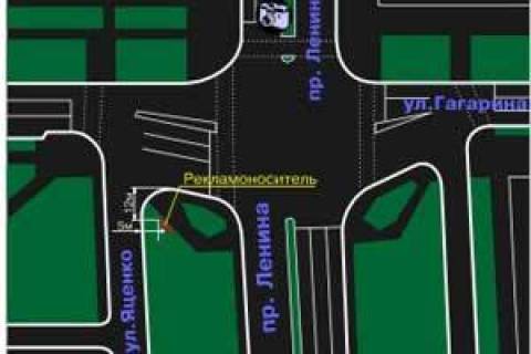 Призматрон, Призма A у Запоріжжі пр. Ленина - ул. Гагарина - 331453 схема