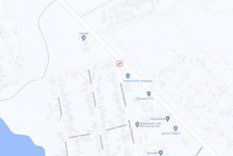 Билборд B в Запорожье, 6х3  п.Балабіне, вул.Урицького схема
