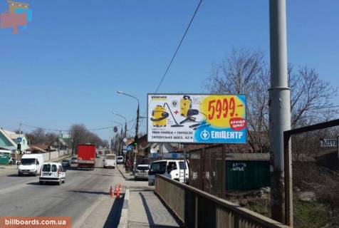 Билборд A в Запорожье, 6x3  вул. Радгоспна, міст над залізницею фото 1