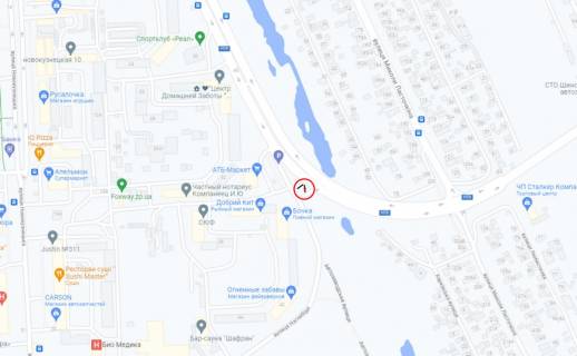 Білборд, Бігборд (Борд)  B у Запоріжжі, 6x3  Автозаводська - Радгоспна (Південно-Космічний) схема