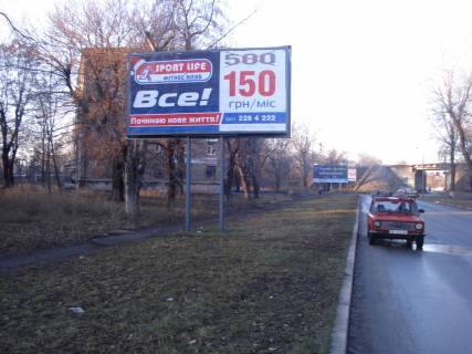 Білборд, Бігборд (Борд)  B у Запоріжжі вул. Рекордна, Незалежної України вул. (40 років Радянської України), в сторону Пр.Металургів Фото 1