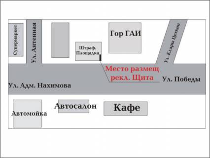 Билборд A в Запорожье ул. Победы, Нацполиция, Новая Почта схема