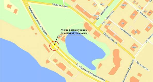Нестандарт B в Запорожье Набережная магистраль, бул.Шевченко схема