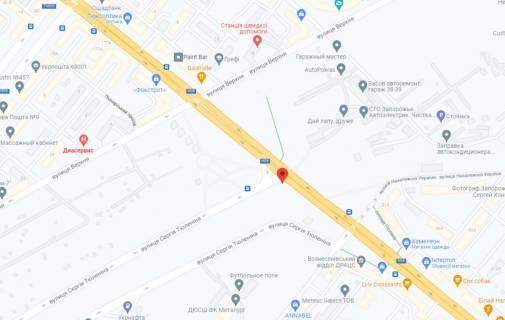 Призма A в Запорожье, 6x3  пр.Соборний, вул.Героїв Крут (12 квітня), лівий - 399516 схема
