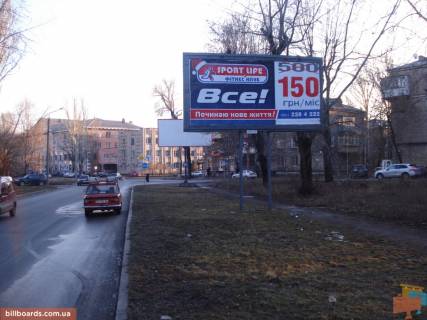 Билборд A в Запорожье, 6x3  Набережна,Сарматська вул. (Кронштадська),рух до пр. Металургів фото 1