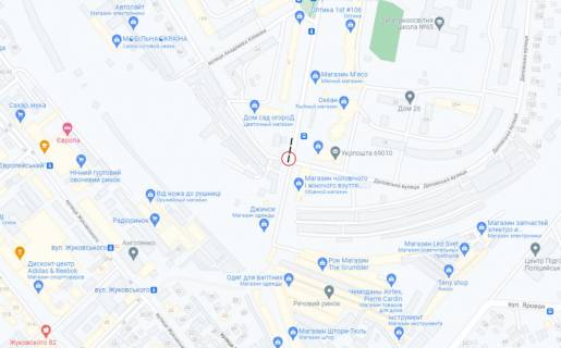 Билборд A в Запорожье, 6x3  пр.Моторобудівників (вул. 8 Березня), р-ок Анголенко, лівий схема