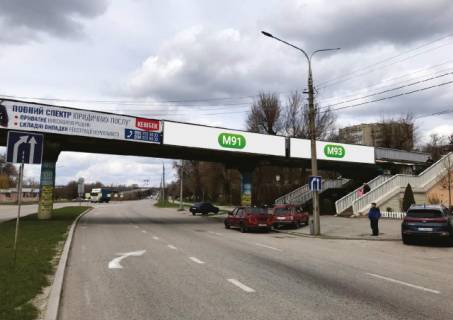 Билборд A в Запорожье, 10.2x1.5  Набережная , Бул.Шевченка, в направлении пр.Металлургов фото 1