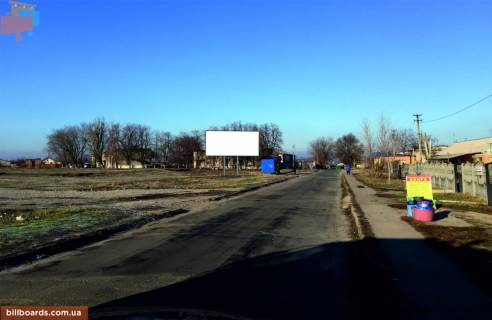 Билборд A в Запорожье, 6х3  смт Володимирське, вул.Ювілейна, центр, зупинка транспорту фото 1