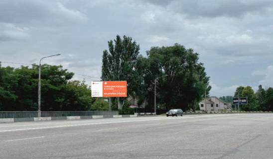 Билборд B в Запорожье, 6x3  вул. Українська - вул. Стефанова зліва, у бік проспект Соборний (кол. проспект Леніна) фото 1