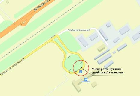 Билборд A в Запорожье вул.Величара (Тюленіна), в строну пр.Соборний, навпроти автосалона схема