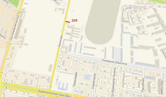 Билборд B в Одессе, 3х6  вул. Краснова - Сільськогосподарський інститут схема