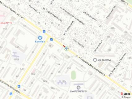 Билборд A в Одессе, 3х6  Маршала Малиновского вул., 33 схема