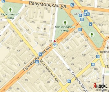 Билборд B в Одессе, 3х6  Прохорівська вул. - Костецька вул. (Генерала Ватутіна) схема