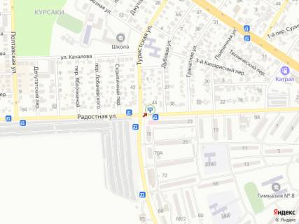 Билборд B в Одессе, 3х6  Радісна вул., 48 схема