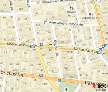 Billboard B in Odessa, 3х6  Колонтаївська вул. - Південна вул. scheme
