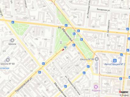 Билборд A в Одессе, 3х6  Прохорівська вул., 5 схема