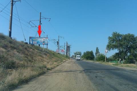 Билборд B в Одессе пгт. Затока - железнодорожный переезд ПОД РАЗМЕЩЕНИЕ БАНЕРА фото 1
