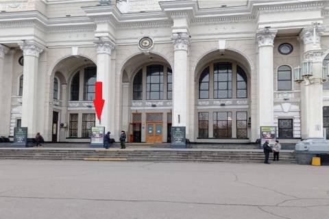 Скроллер A в Одессе, 1,2 х 1,8  Залізничний вокзал Одеса - центральний вхід 2 - 418916 фото 1