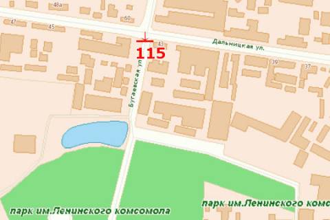 Білборд, Бігборд (Борд)  A у Одесі, 3х6  вул. Бугаївська - вул. Дальницька схема