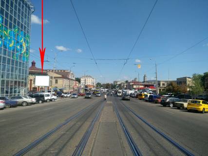 Билборд B в Днепр (Днепропетровск), 3.14х2.32  вул. Степана Бандери (Шмідта), біля входу у ТРЦ "Приозерний" фото 1