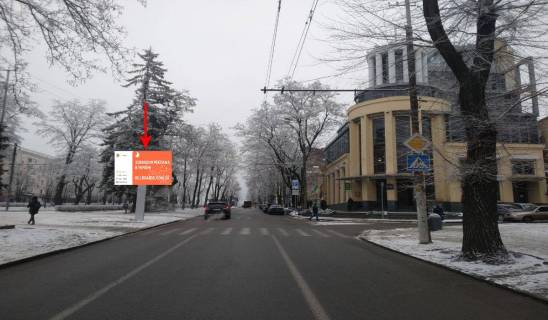 Билборд A в Днепр (Днепропетровск), 3.14х2.32  просп. Дмитра Яворницького (Карла Маркса) - вул. Левка Лук’яненка (Жуковського) фото 1