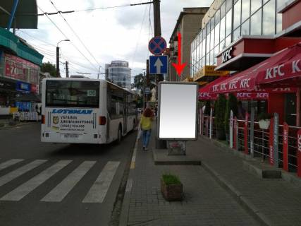 Ситилайт A в Днепр (Днепропетровск), 1.2х1.8  вул. Володимира Мономаха (Московська) - вул. Глінки фото 1
