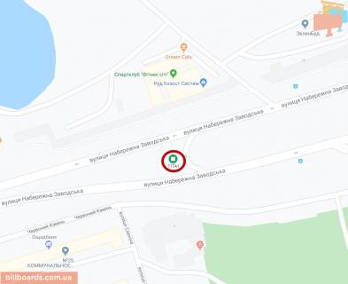 Билборд A в Днепр (Днепропетровск) 117А2,ж/м Червоний Камінь (початок - роздільник). На світлофорі. права схема