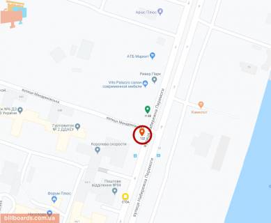 Scrolller, Scroll A in Dnipro (Dnipropetrovsk), 3.14х2.32  prosp. Slobozans'kij v rajoni bud. 31 D, ruh u bik Central'nogo mostu - 181530 scheme