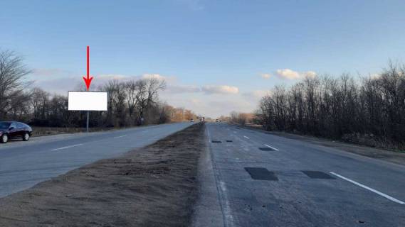 Billboard B in Dnipro (Dnipropetrovsk) N-31, km 41+200 (pravoruc), Sose Poltavs'ke, ruh na Dnipro, za AZK VOG, za rzv'azkou na s. Elizavetivka (m. Kam'ans'ke), s. Lobojkivka Photo 1