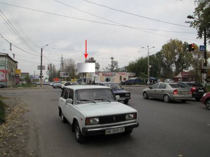 Билборд A в Днепр (Днепропетровск) 120А,вул. Павлова - Академіка Белелюбського (Червонозаводська), біля світлофору, рух до набережної Заводської фото 1