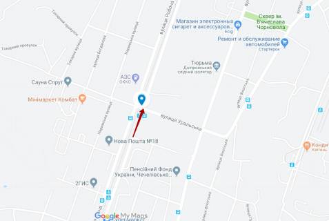 Scrolller, Scroll A in Dnipro (Dnipropetrovsk), 3.14х2.32  st. Roboca, 162 - st. Kaverina - 169455 scheme