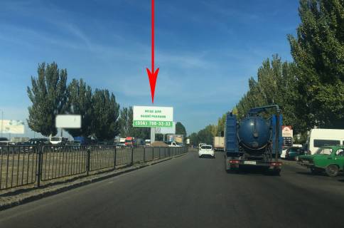 Бэклайт A в Днепр (Днепропетровск) t046A2,Донецьке шосе - вул. Березинська, навпроти ТРЦ "Караван", на розділовій смузі,  рух в сторону виїзду з міста фото 1