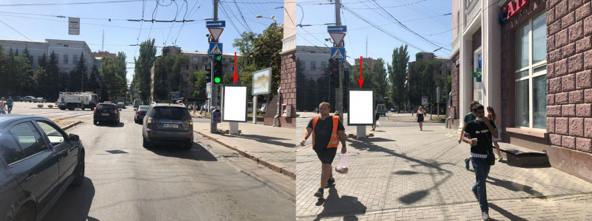 Ситилайт A в Днепр (Днепропетровск), 1.2х1.8  площа Соборна (Колиш. Жовтнева пл.) в районі буд. 1 фото 1