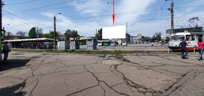 Билборд B в Каменское (Днепродзержинск), 6х3  пл. 250-річчя Міста, біля зупинки фото 6