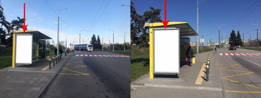Ситилайт B в Днепр (Днепропетровск) Zdp039B2, Сонячна Набережна (Маршала Малиновського) вул., навпроти буд. 2, біля ТРЦ ВАВІЛОН фото 1
