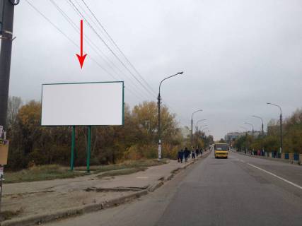 Білборд, Бігборд (Борд)  B у Кам'янське (Дніпродзержинськ), 6х3  мостовий перехід з 9-го на 1-й мікрорайон, біля світлофора Фото 1