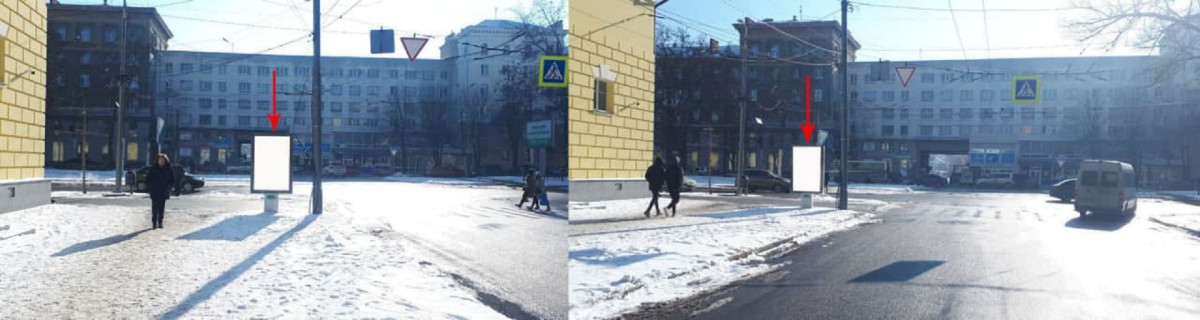 Сiтiлайт A у Дніпро (Дніпропетровськ), 1.2х1.8  вул. Привокзальна - просп. Дмитра Яворницького (Карла Маркса) Фото 1