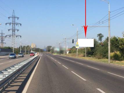 Билборд A в Днепр (Днепропетровск), 6х3  вул. Набережна Заводська, за АЗС "Glorius", в бік Червоного Каменя фото 1