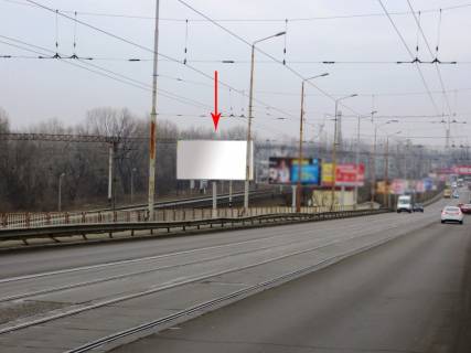 Билборд B в Днепр (Днепропетровск), 6х3  з'їзд з Амурського мосту на лівий берег з центру фото 1