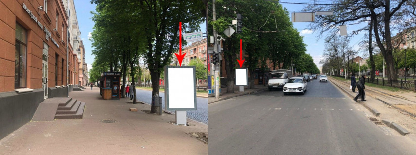 Ситилайт B в Днепр (Днепропетровск), 1.2х1.8  просп. Дмитра Яворницького (Карла Маркса), 113, напрямок до вул.Пастера фото 1