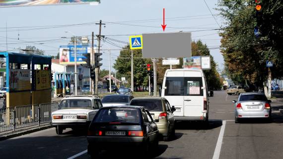 Билборд A в Днепр (Днепропетровск), 6х3  вул. Робоча - вул. Національної Гвардії (Уральська), біля світлофора, рух до центру фото 1
