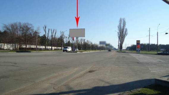 Билборд A в Каменское (Днепродзержинск), 6х3  Єлизаветівське шосе, на розділовій смузі, рух з правого на лівий берег, з дамби фото 1