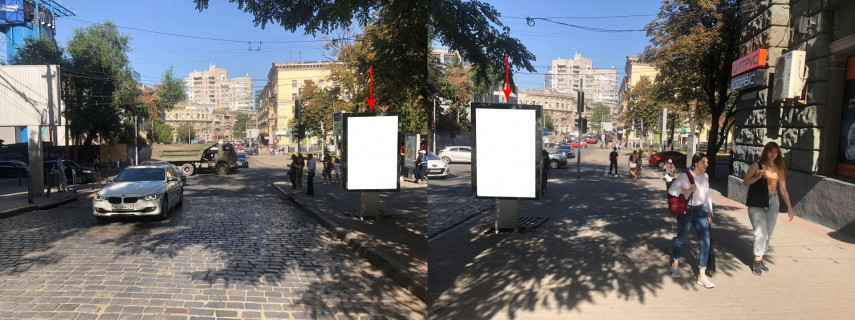 Citylight B in Dnipro (Dnipropetrovsk), 1.2х1.8  prosp. Dmitra Avornic'kogo - st. Mihajla Grusevs'kogo Photo 1